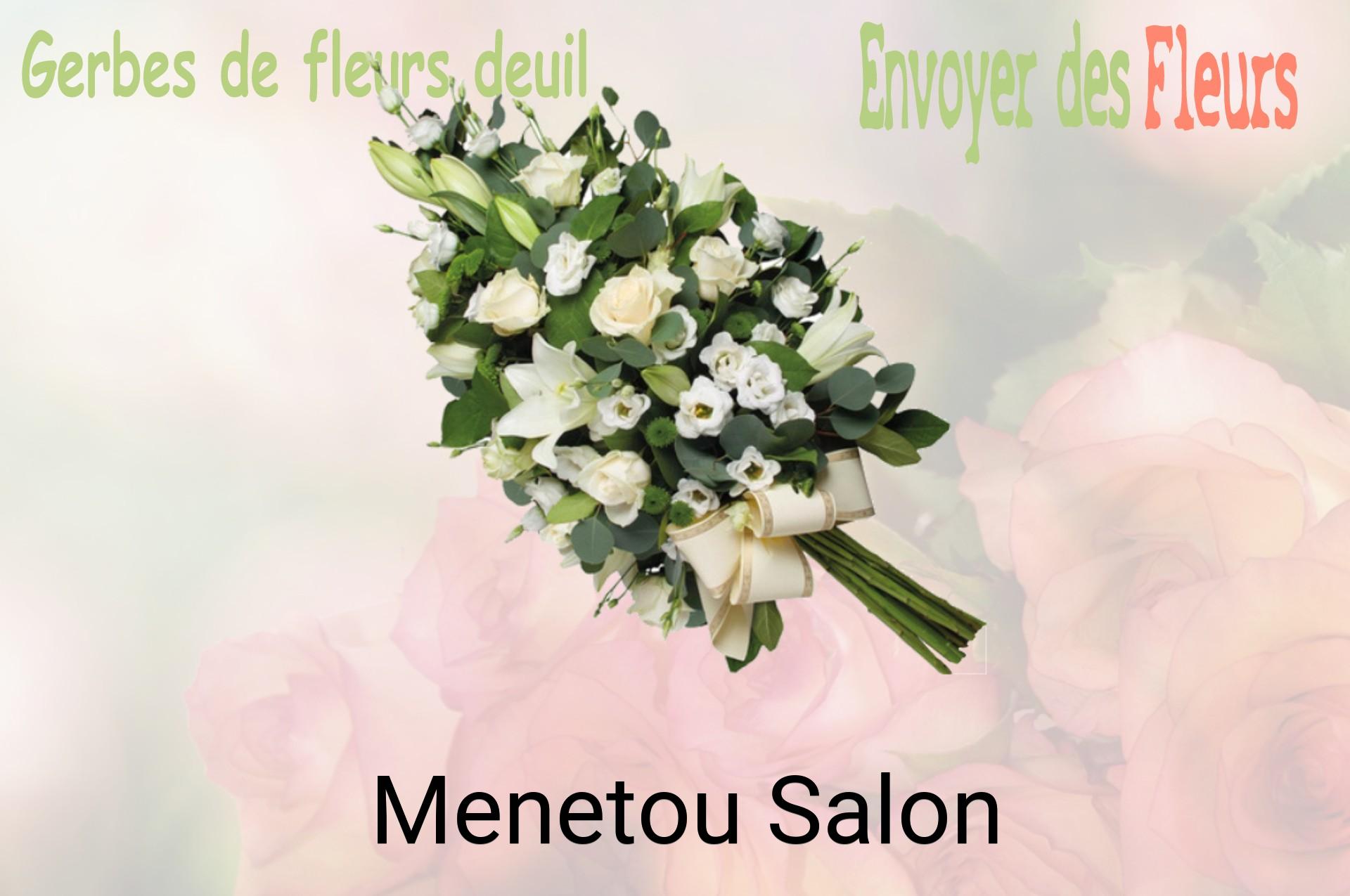 Gerbe de fleurs de deuil livrée à Menetou-Salon